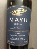 Mayu Reserva Syrah 2011